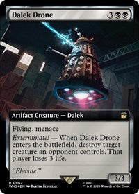 Dalek Drone (Extended Art) (Surge Foil) (962) [Universes Beyond: Doctor Who]