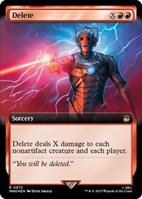 Delete (Extended Art) (Surge Foil) (972) [Universes Beyond: Doctor Who]