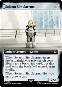 Solemn Simulacrum (Extended Art) (480) [Universes Beyond: Doctor Who]