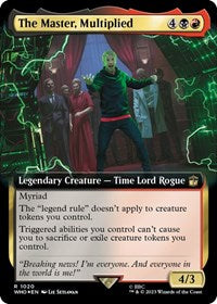 The Master, Multiplied (Extended Art) (Surge Foil) (1020) [Universes Beyond: Doctor Who]