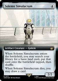Solemn Simulacrum (Extended Art) (Surge Foil) (1071) [Universes Beyond: Doctor Who]