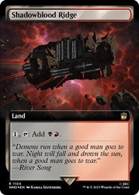 Shadowblood Ridge (Extended Art) (Surge Foil) (1104) [Universes Beyond: Doctor Who]