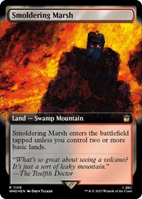 Smoldering Marsh (Extended Art) (Surge Foil) (1108) [Universes Beyond: Doctor Who]