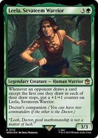 Leela, Sevateem Warrior (Surge Foil) (712) [Universes Beyond: Doctor Who]