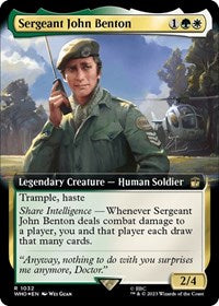 Sergeant John Benton (Extended Art) (Surge Foil) (1032) [Universes Beyond: Doctor Who]