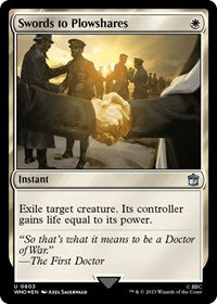 Swords to Plowshares (Surge Foil) (803) [Universes Beyond: Doctor Who]