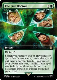The Five Doctors (Extended Art) (Surge Foil) (985) [Universes Beyond: Doctor Who]