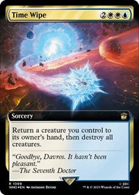 Time Wipe (Extended Art) (Surge Foil) (1069) [Universes Beyond: Doctor Who]