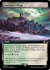 Fortified Village (Extended Art) (497) [Universes Beyond: Doctor Who]