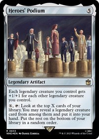 Heroes' Podium (Surge Foil) (833) [Universes Beyond: Doctor Who]