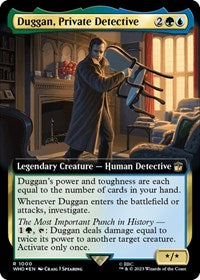 Duggan, Private Detective (Extended Art) (Surge Foil) (1000) [Universes Beyond: Doctor Who]