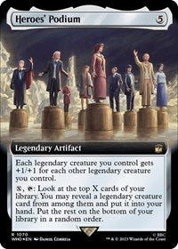 Heroes' Podium (Extended Art) (Surge Foil) (1070) [Universes Beyond: Doctor Who]