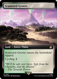 Scattered Groves (Extended Art) (Surge Foil) (1103) [Universes Beyond: Doctor Who]