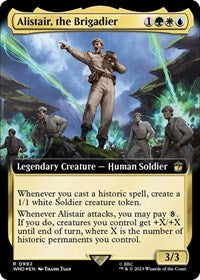 Alistair, the Brigadier (Extended Art) (Surge Foil) (992) [Universes Beyond: Doctor Who]