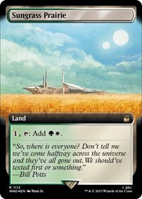 Sungrass Prairie (Extended Art) (Surge Foil) (1112) [Universes Beyond: Doctor Who]