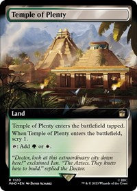 Temple of Plenty (Extended Art) (Surge Foil) (1120) [Universes Beyond: Doctor Who]