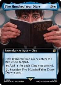 Five Hundred Year Diary (Extended Art) (Surge Foil) (948) [Universes Beyond: Doctor Who]