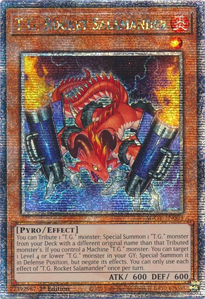 T.G. Rocket Salamander (Quarter Century Secret Rare) (AGOV-EN003) [Age of Overlord]