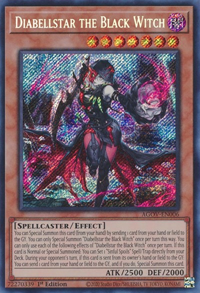 Diabellstar the Black Witch (AGOV-EN006) [Age of Overlord]