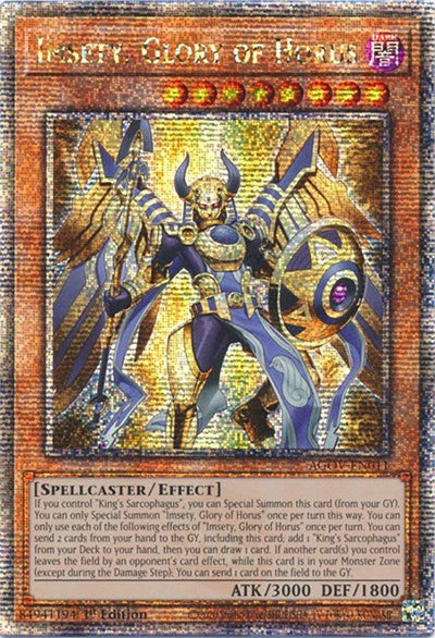 Imsety, Glory of Horus (Quarter Century Secret Rare) (AGOV-EN011) [Age of Overlord]