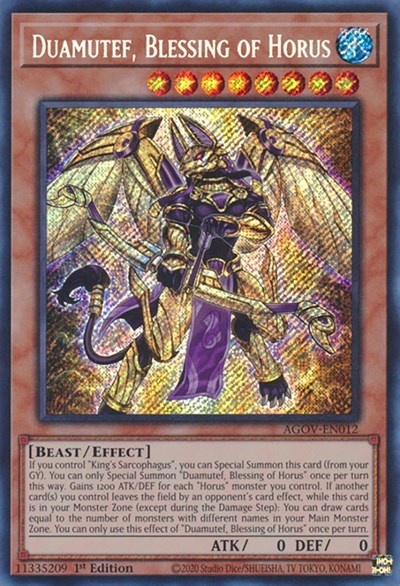 Duamutef, Blessing of Horus (AGOV-EN012) [Age of Overlord]
