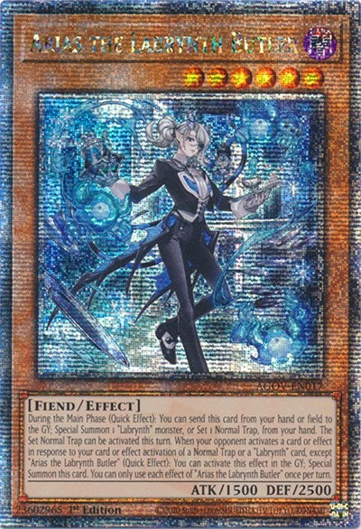 Arias the Labrynth Butler (Quarter Century Secret Rare) (AGOV-EN017) [Age of Overlord]
