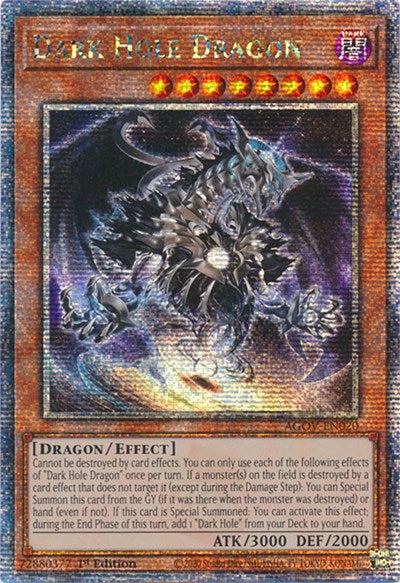 Dark Hole Dragon (Quarter Century Secret Rare) (AGOV-EN020) [Age of Overlord]
