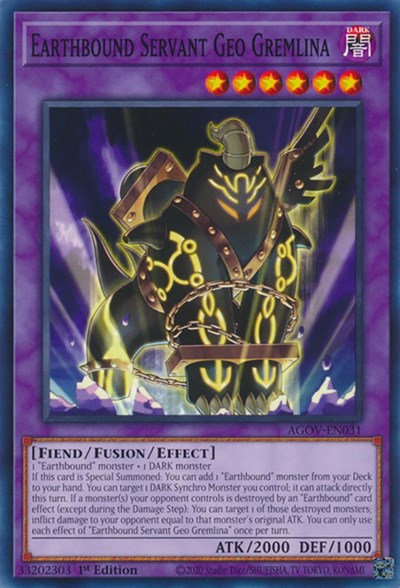 Earthbound Servant Geo Gremlina (AGOV-EN031) [Age of Overlord]
