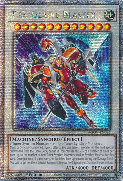 T.G. Glaive Blaster (Quarter Century Secret Rare) (AGOV-EN036) [Age of Overlord]