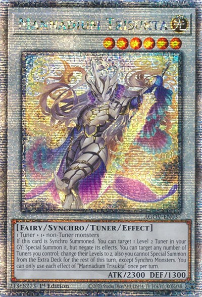 Mannadium Trisukta (Quarter Century Secret Rare) (AGOV-EN037) [Age of Overlord]
