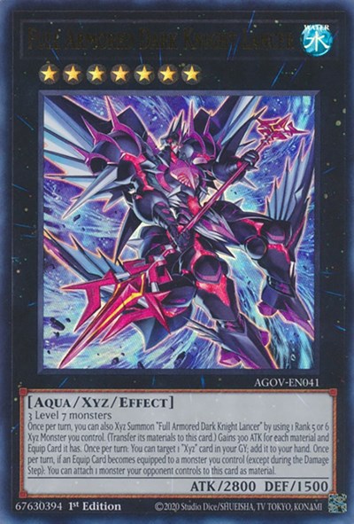 Full Armored Dark Knight Lancer (AGOV-EN041) [Age of Overlord]