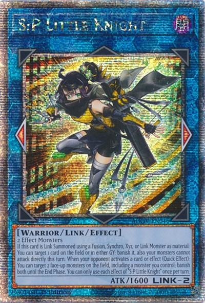 S:P Little Knight (Quarter Century Secret Rare) (AGOV-EN046) [Age of Overlord]