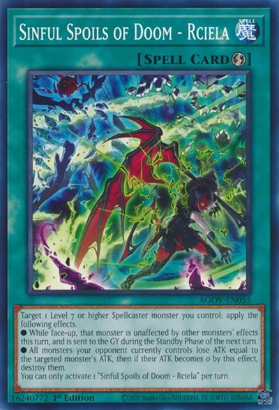Sinful Spoils of Doom - Rciela (AGOV-EN055) [Age of Overlord]