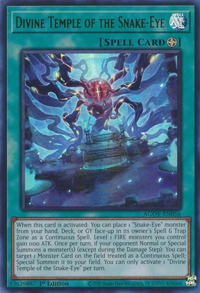 Divine Temple of the Snake-Eye (AGOV-EN056) [Age of Overlord]