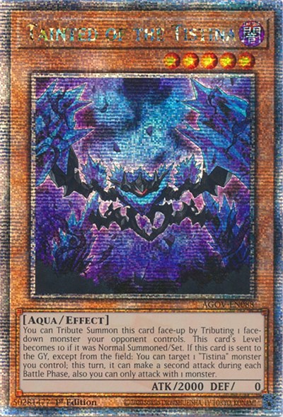 Tainted of the Tistina (Quarter Century Secret Rare) (AGOV-EN088) [Age of Overlord]