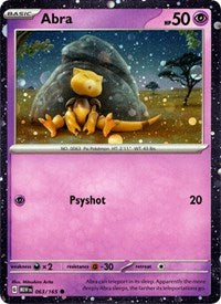 Abra - 063/165 (Cosmos Holo) (063/165) [Miscellaneous Cards & Products]