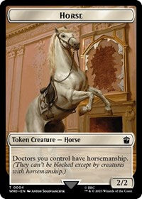 Horse // Clue (0022) Double-Sided Token (4 // 22) [Universes Beyond: Doctor Who]