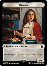 Human (0005) // Food (0026) Double-Sided Token (5 // 26) [Universes Beyond: Doctor Who]
