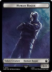 Human Rogue // Beast Double-Sided Token (13 // 17) [Universes Beyond: Doctor Who]