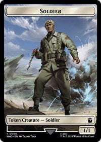 Soldier // Mutant Double-Sided Token (8 // 18) [Universes Beyond: Doctor Who]