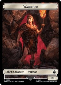 Warrior // Beast Double-Sided Token (9 // 17) [Universes Beyond: Doctor Who]