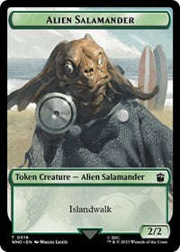 Alien Salamander // Alien Insect Double-Sided Token (16 // 19) [Universes Beyond: Doctor Who]