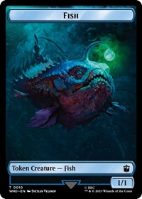 Fish // Beast Double-Sided Token (10 // 17) [Universes Beyond: Doctor Who]