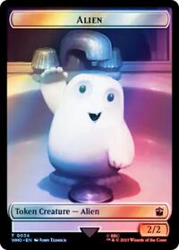 Alien // Mark of the Rani Double-Sided Token (Surge Foil) (34 // 47) [Universes Beyond: Doctor Who]