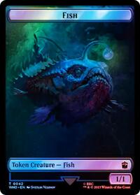Fish // Cyberman Double-Sided Token (Surge Foil) (42 // 56) [Universes Beyond: Doctor Who]