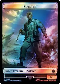 Soldier // Osgood, Operation Double Double-Sided Token (Surge Foil) (40 // 64) [Universes Beyond: Doctor Who]