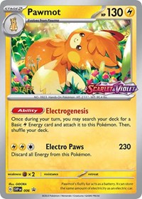 Pawmot - 006 (Prerelease) [Staff] (006) [SV: Scarlet & Violet Promo Cards]