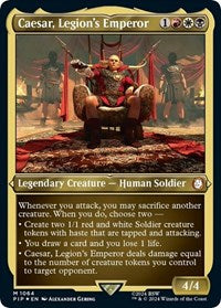 Caesar, Legion's Emperor (Display Commander) - Thick Stock (1064) [Universes Beyond: Fallout]