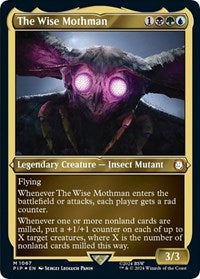 The Wise Mothman (Display Commander) - Thick Stock (1067) [Universes Beyond: Fallout]