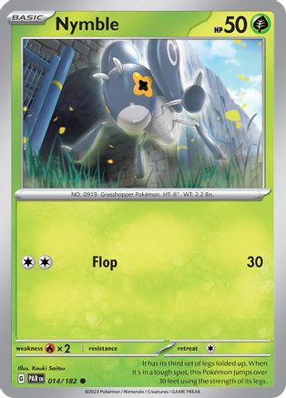 Nymble 014/182  - Reverse Holofoil SV04 Paradox Rift - Common
